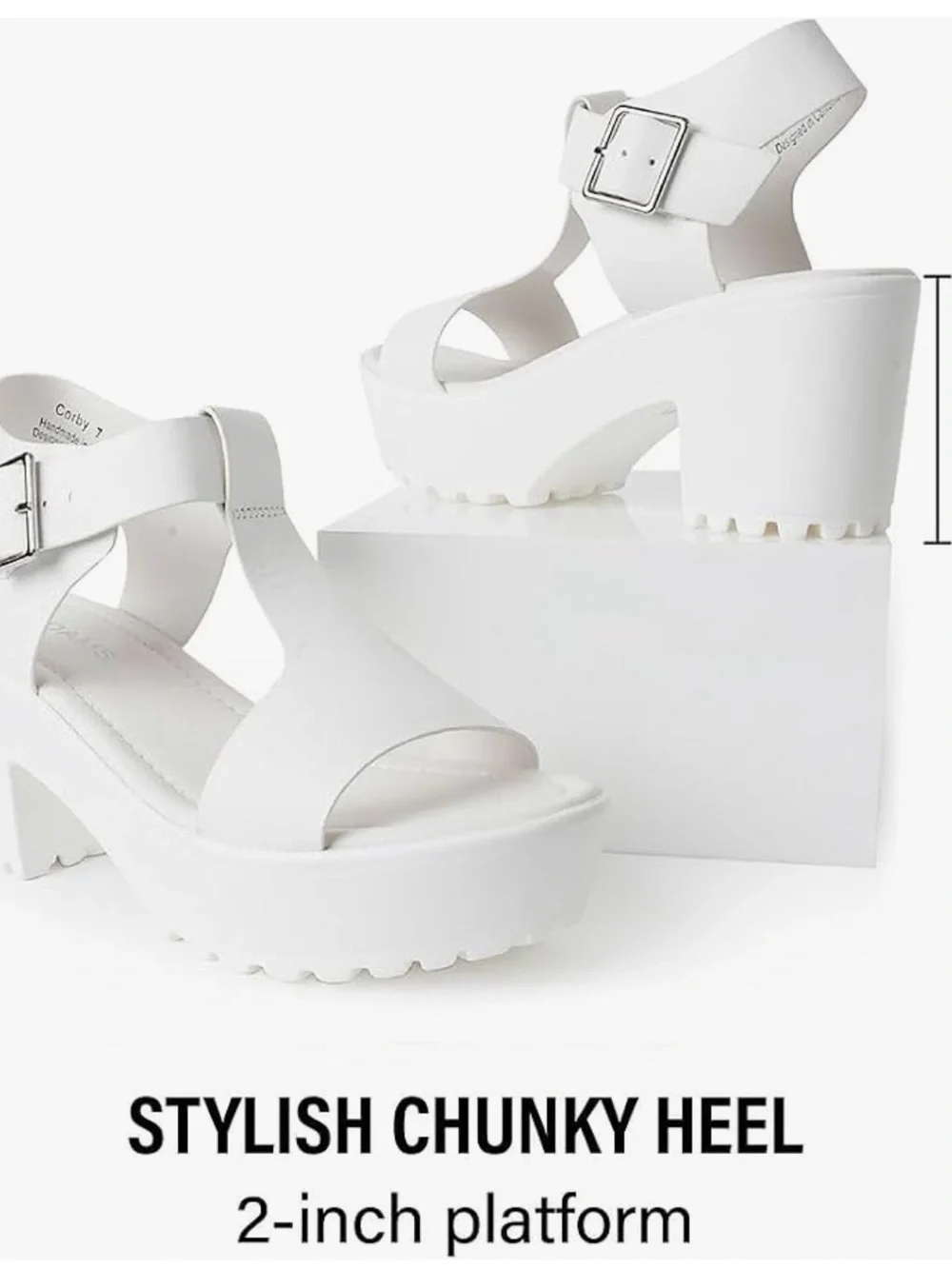 White Platform Sandals BNWOT